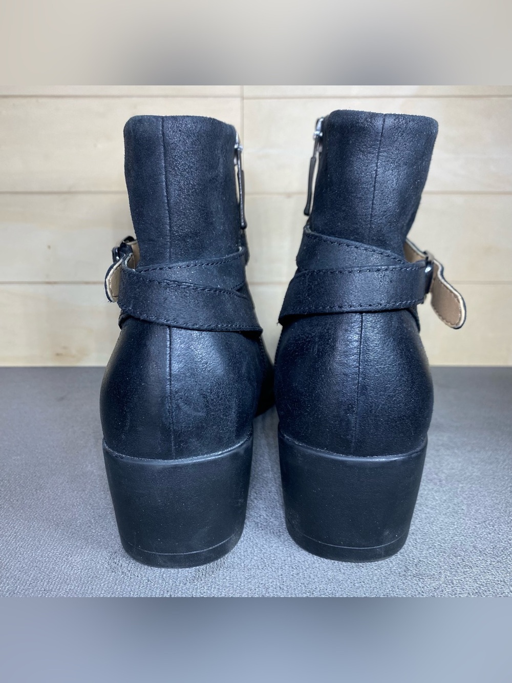 Dansko Cagney Boots Women's Size 8 Shoes Black Leather Zip Ankle Booties EU38 - Picture 6 of 12